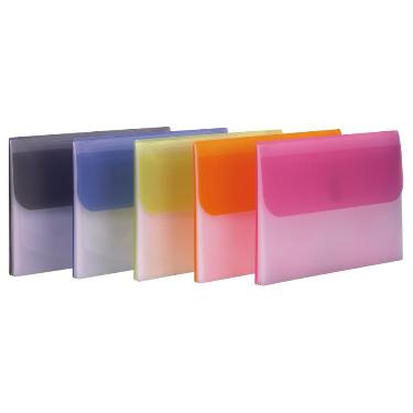 Carpeta Sobre The Pel A4 Con Abrojo Horizontal Y fuelle Interior 4 divisiones Naranja